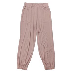 Fabletics Jogger Pants Womens Small Dusty Pink Tapered Activewear Comfort Casual